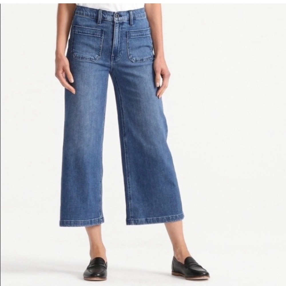 J. Crew Point Sur Wide Leg Crop Jeans size 29